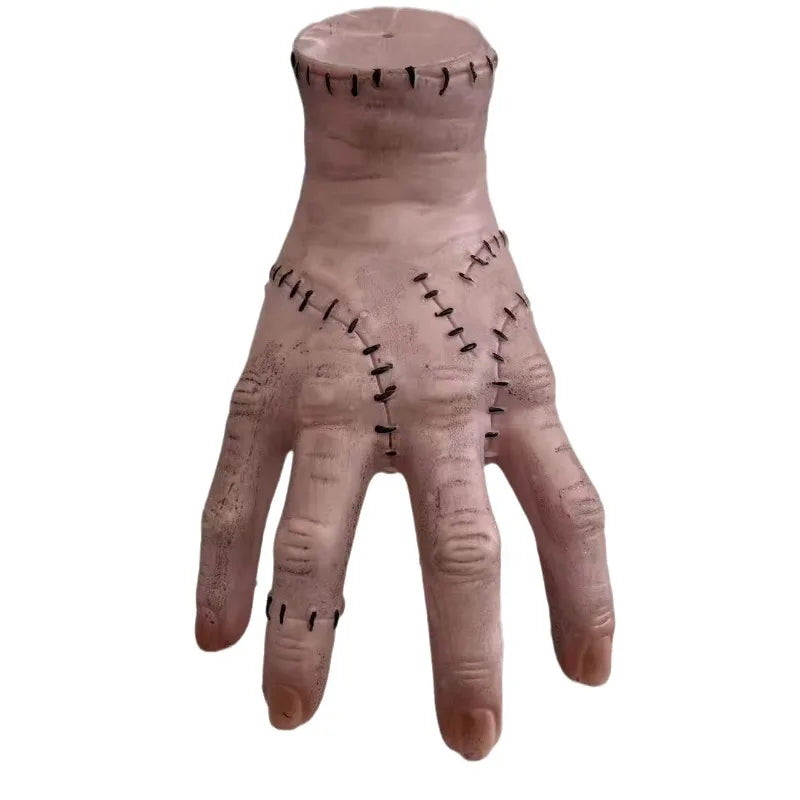 Halloween Horror Broken Hand Prop – Wednesday Thing-Inspired Latex Hand Figurine for Desktop Decor, Crafts, Halloween Parties & Costume Props