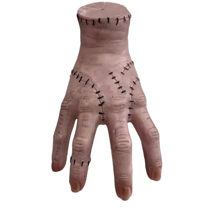 Halloween Horror Broken Hand Prop – Wednesday Thing-Inspired Latex Hand Figurine for Desktop Decor, Crafts, Halloween Parties & Costume Props