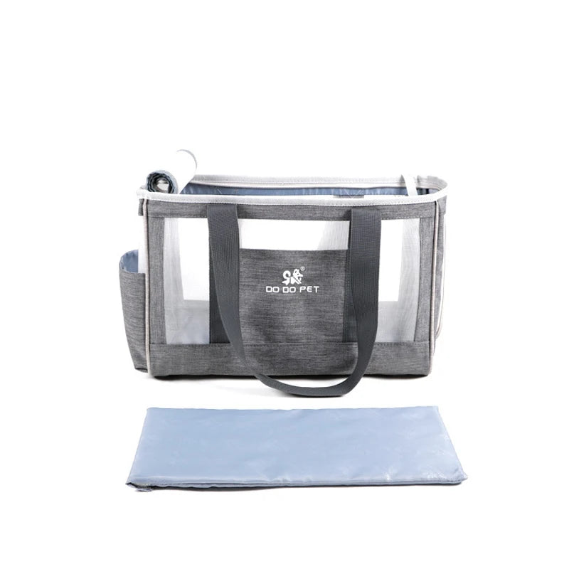 Bolsa transportadora portátil para gatos y perros, transpirable, de un solo hombro, para viajes, para gatitos, cachorros y mascotas pequeñas