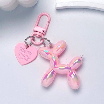 Cute Acrylic Balloon Dog Keychain – Cartoon Y2K Bag Pendant for Women & Couples, Car Key Chain, Jewelry Gift & Decorative Accessory