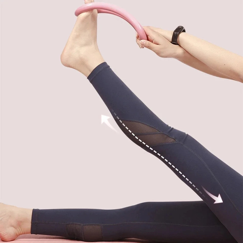 Anillo de Yoga Pilates, Círculo Elástico – Anillo de Resistencia para Ejercicios en Casa, Masaje de Fascia, Tonificación Corporal y Soporte para Ejercicio