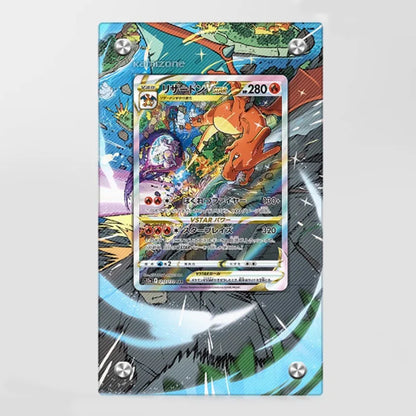 Ladrillo Expositor de Cartas de Arte Extendido Pokémon – Soporte de Exhibición de Ilustraciones de Cartas Coleccionables de la Colección Charizard para Coleccionistas y Regalos de Cumpleaños (Carta No Incluida)
