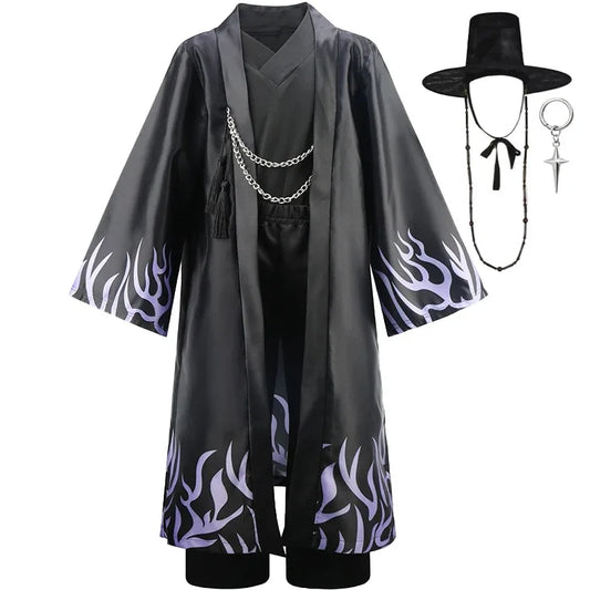Disfraz de Cosplay de Ídolo Masculino K-POP – Traje de Actuación Escénica con Accesorios, Disfraz de Fiesta de Estilo Nacional Coreano para Niños y Hombres, Eventos de Halloween y Rol