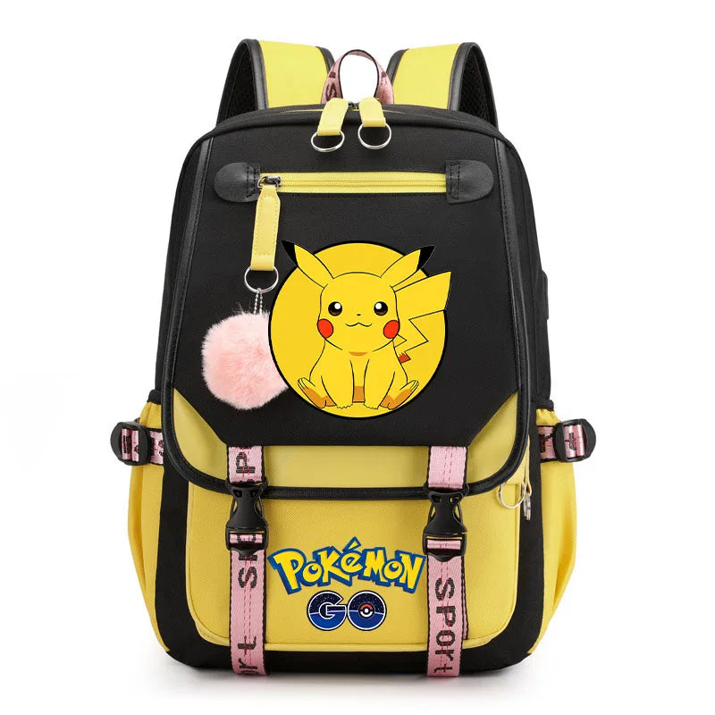 Sac à dos pour enfants grande capacité inspiré des animes | Cartable pour garçons et filles avec compartiment pour ordinateur portable