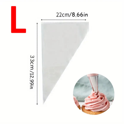 Disposable Piping Bags – Cake Decorating Pastry Bags, Cream Icing Frosting Tools, Cookie & Cupcake Baking Accessories, Kitchen Decorating Supplies 20-200pcs