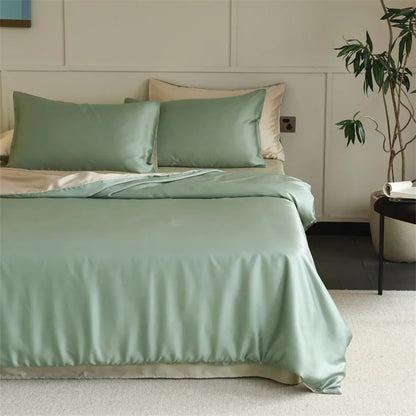 100% Mulberry Silk Bedding Set – Luxury Duvet Cover, Bed Sheet & Pillowcase Set