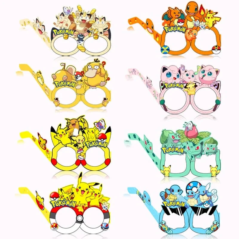Pokémon Gift Bags – Pikachu Theme Birthday Party Packing Bags for Balloons, Candy, Snacks & Kids Party Favors (Charmander & Squirtle Design)