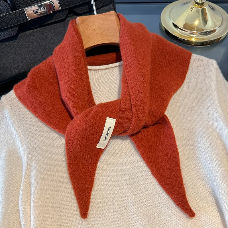 100% Wool Winter Scarf for Women Long Warm Cashmere Feel Shawl Wrap Solid Pashmina Hijab Head Scarf