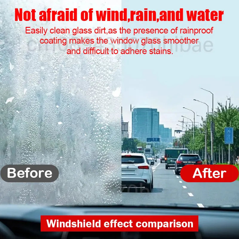 Spray repelente de lluvia Nano Glass – Revestimiento hidrofóbico para parabrisas y eliminador de películas de aceite para automóviles