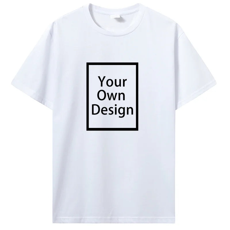 Camiseta de Algodón Personalizada – Camiseta de Verano de Manga Corta para Hombre | Foto, Logotipo y Diseño Personalizado Impreso DIY Ropa Casual