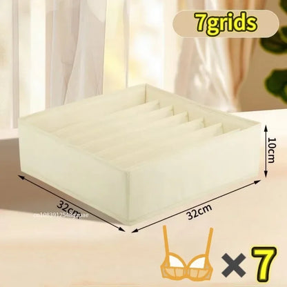 Foldable Underwear Organizer Box – Drawer Storage Organizer for Bras, Socks, Pants & Clothing