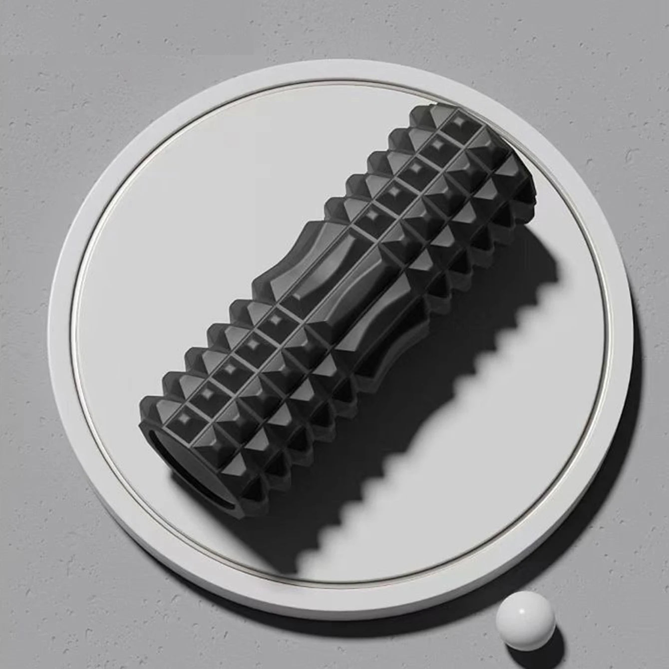 Rodillo de espuma para yoga de 45 cm – Rodillo masajeador muscular para pilates, estiramientos, recuperación física, entrenamiento de gimnasio y equipo de ejercicio de yoga