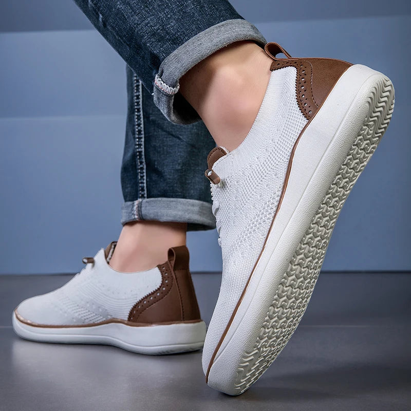 Chaussures de marche larges pour hommes – Baskets décontractées extra larges, chaussures confortables, légères et souples pour pieds larges