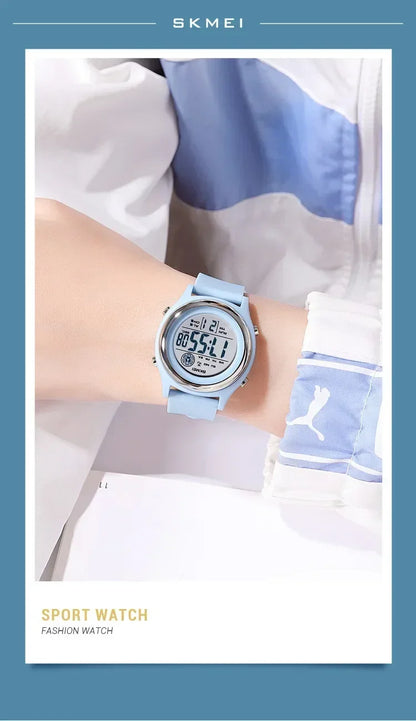 SKMEI 2094 Waterproof Shockproof Digital Sport Watch (Women’s Luxury Countdown Stopwatch)
