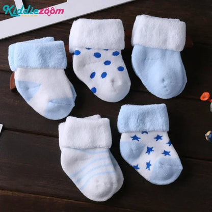 5 paires de chaussettes antidérapantes en coton pour bébés garçons et filles de 0 à 12 mois, chaussettes-chaussures antidérapantes pour nouveau-nés et nourrissons