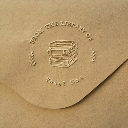 Custom Initials Embosser Stamp – Personalized Book & Wedding Embossing Seal for Address, Library & Gift Branding | Custom Paper Decor Accessory