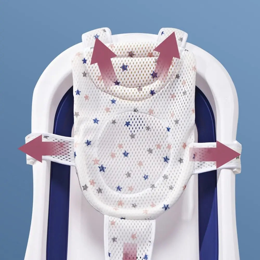Coussin de support de bain réglable pour bébé – Siège de bain antidérapant pour nouveau-né pour baignoire, douche et bain pour bébé