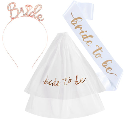 Bride-to-Be Bridal Sash – Bachelorette Party & Bridal Shower Wedding Accessory Gift