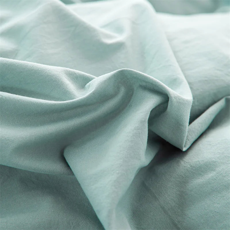 3-Piece 100% Cotton Bedding Set – Duvet Cover & Pillowcase Set for Queen & King Beds