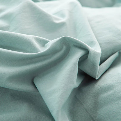 3-Piece 100% Cotton Bedding Set – Duvet Cover & Pillowcase Set for Queen & King Beds