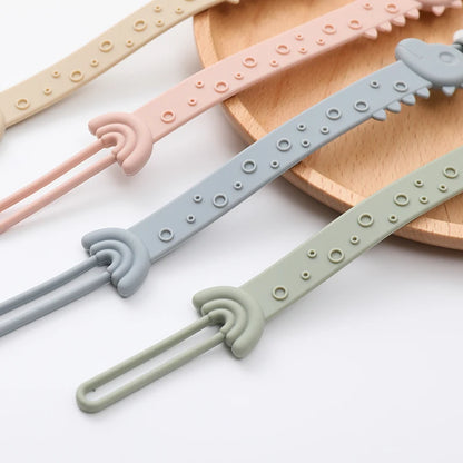 Clip de Chupete de Silicona sin BPA – Sujetachupetes de Una Sola Pieza para Bebés Niños y Niñas de 3+ Meses, Accesorio Seguro para Bebés