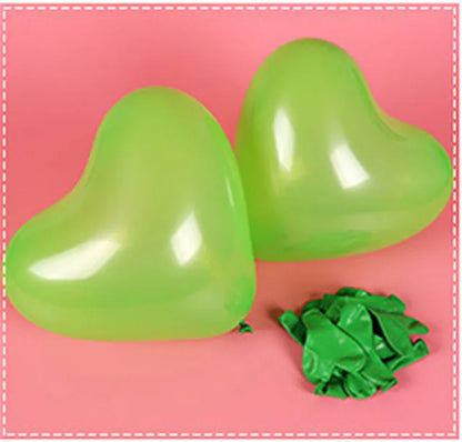 12-Inch Heart Balloons – Love Helium Balloons for Weddings, Birthdays, Valentine's & Party Decor