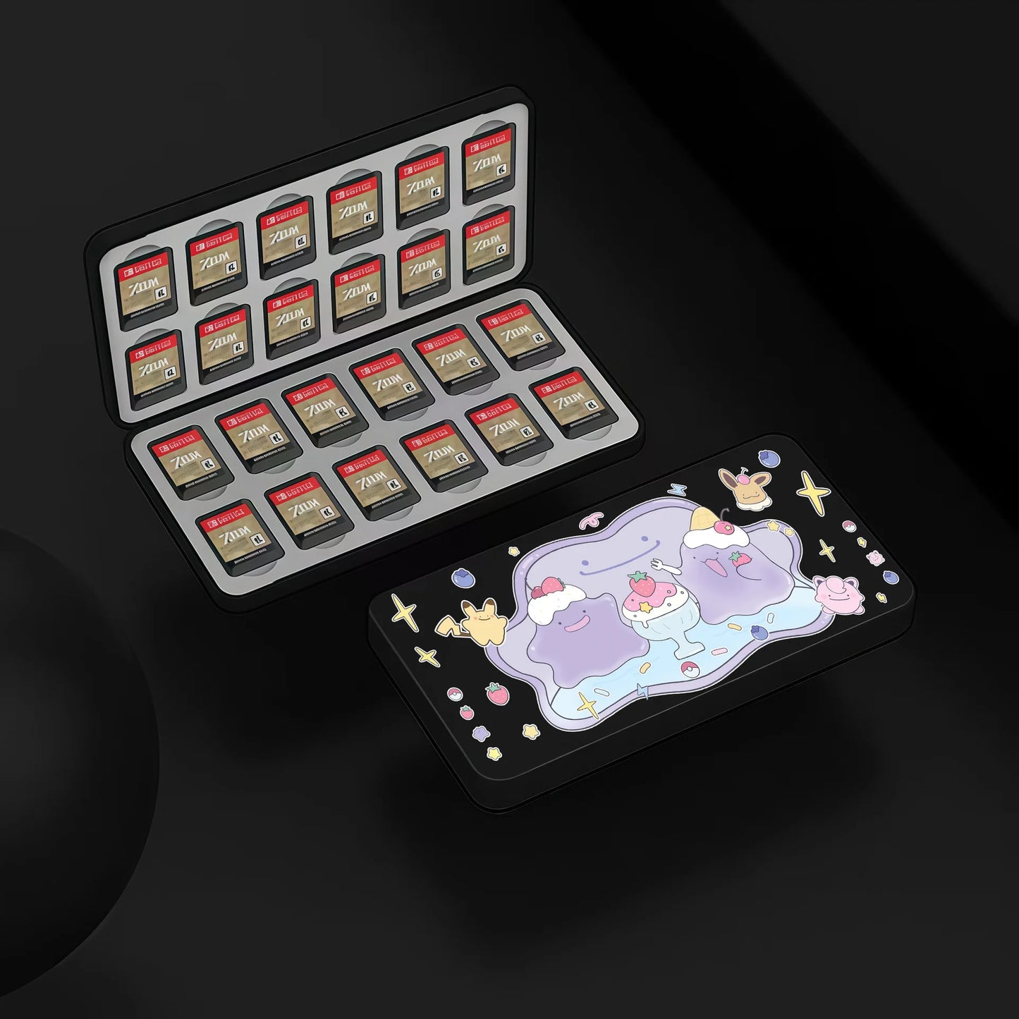 Coque de protection Pokémon Switch 2 – Étui rigide mat motif Métamorph avec prise en main souple pour console de jeu compatible avec la station d'accueil