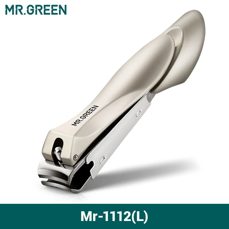 Coupe-ongles anti-éclaboussures en acier inoxydable MR.GREEN – Coupe-ongles de précision au design bionique pour la manucure