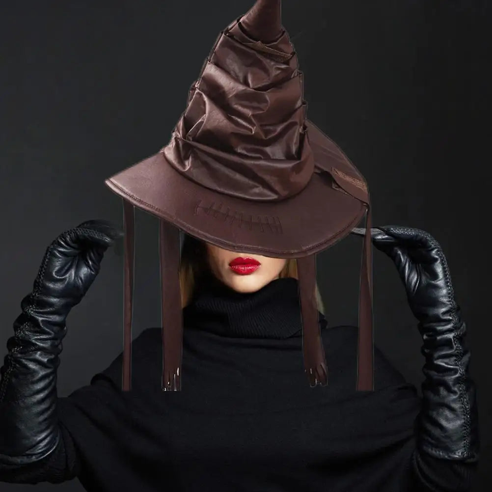 Halloween Wizard & Witch Hat Cosplay Costume – Party Supplies & Decorations for Halloween Dress-Up Events