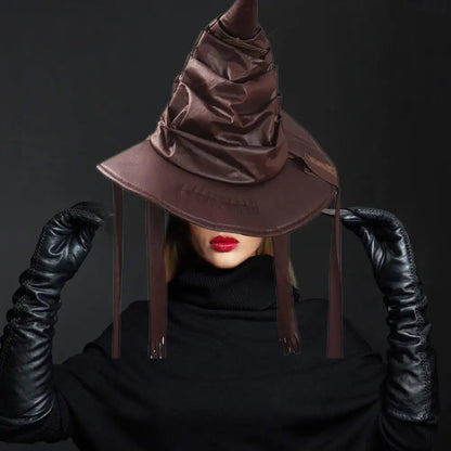 Halloween Wizard & Witch Hat Cosplay Costume – Party Supplies & Decorations for Halloween Dress-Up Events