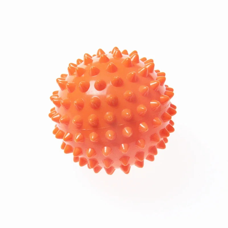 Balle de massage à picots en PVC de 7 cm – Balle de physiothérapie rigide pour soulager la fasciite plantaire, la récupération musculaire, la musculation et le massage sportif