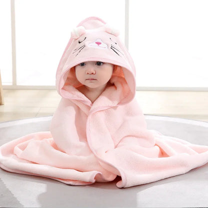 Toalla de Baño con Capucha para Bebé – Suave Manta de Baño y Arrullo para Recién Nacidos, Bebés y Niños Pequeños