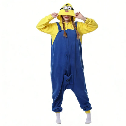 Cute Pig Animal Pajamas Onesie – Kawaii Cartoon Hoodie Jumpsuit, Soft Warm Cosplay Sleepwear for Home, Lounging & Parties