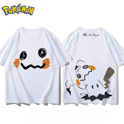 Pokémon Mimikyu Printed T-Shirt – Unisex Loose Casual Short Sleeve Summer Top