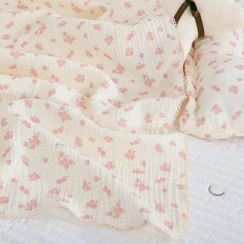 Summer Baby Muslin Blanket – Soft Newborn Swaddle Wrap Receiving Blanket for Infant Crib & Sleeping
