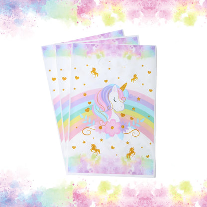 10/25/50 unidades Bolsas de Regalo de Unicornio para Dulces – Lindas Bolsas de Mano para Recuerdos de Fiesta, Decoraciones de Cumpleaños, Baby Showers, Regalos para Niños y Artículos de Celebración