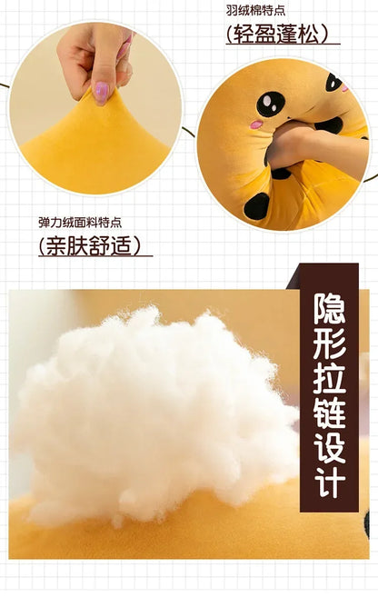 Giant Bubble Tea Plush Pillow – 22–70cm Squishy Milk Tea Boba Stuffed Toy Fruit Drink Bottle Decor Gift