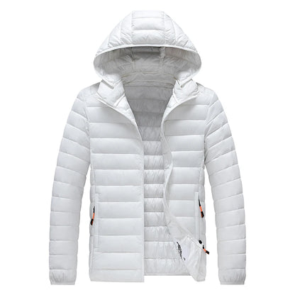 Men’s 8XL Winter Parka Jacket – Warm Waterproof Hooded Coat with Detachable Hood, Casual Autumn & Winter Outerwear