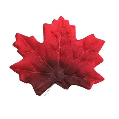 50PCS Artificial Maple Leaves – Handmade Silk Leaf Plants for DIY Crafts, Stacked Maple Leaf Arrangements & Autumn Decorations