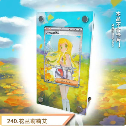 Oricorio Jasmine Carmine Rosa Giovanni Latias Gardevoir Gengar Meowth Dragonite Extended Art Card Display Stand Excluding Card
