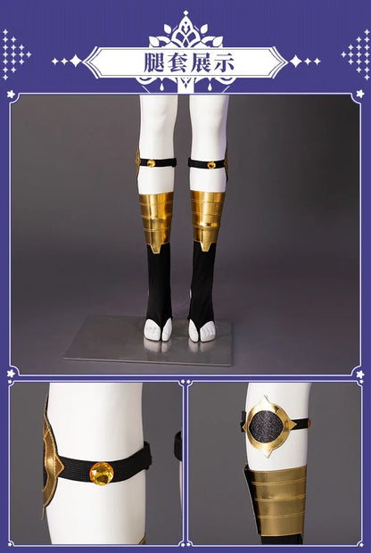 Genshin Impact Cyno Cosplay Costume – Men’s Combat Uniform Full Set with Hat for Halloween & Roleplay Anime Outfit