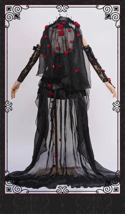 Identity V Psychologist Emily (Everlasting Night Patient) Cosplay Costume – Halloween Party Outfit Series Game Dress Suit for Roleplay & Convention Events
