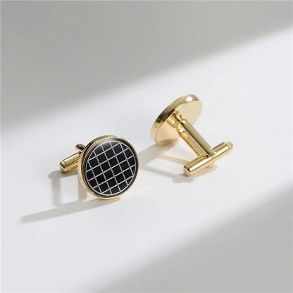 Luxury Copper Cufflinks for Men – Round & Square Shirt Cuff Links for Wedding, Business & Formal Wear | Men's Fashion Accessories Gift