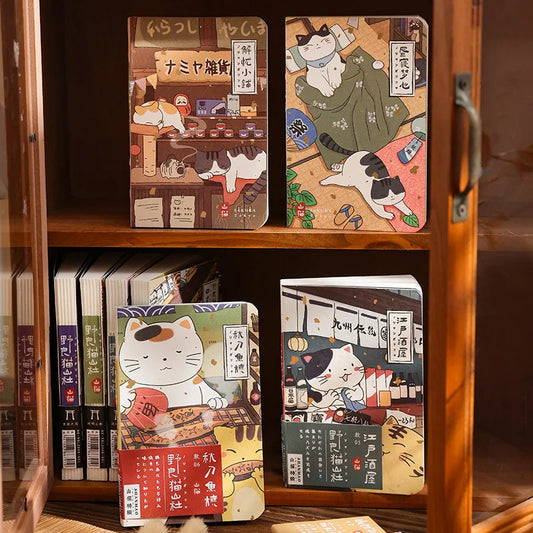 Mini cuaderno de bolsillo de gato Kawaii – Diario, planificador y agenda estilo japonés para la escuela y viajes