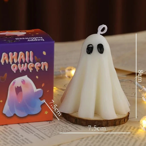 Halloween Ghost Scented Candle – Creative Wax Ghost Candle for Aromatherapy, Home Decoration & Premium Holiday Gifts