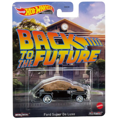 Hot Wheels Premium Back to the Future Time Machine – 1:64 Scale Diecast Car, Pop Culture Collectible Toy & Gift for Boys