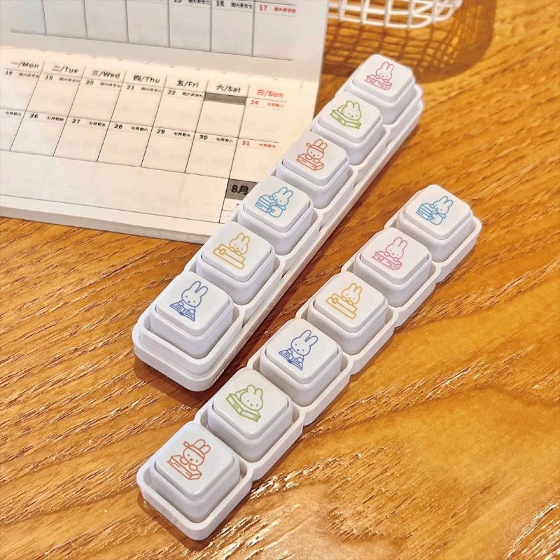 New Miffy Seal – High Color Value Cartoon Rabbit Printing Creative Removable DIY Hand Account Punch Card Decoration
