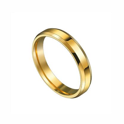 Stainless Steel Wedding Band Ring – 2mm, 4mm, 6mm & 8mm High Polished Smooth Ring for Men & Women | Minimalist Jewelry