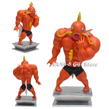18cm Pokémon Figures – Gym Cartoon Fitness Muscle Action Figures (Charmander, Bulbasaur, Squirtle) Anime Fit Model Figurines Toys