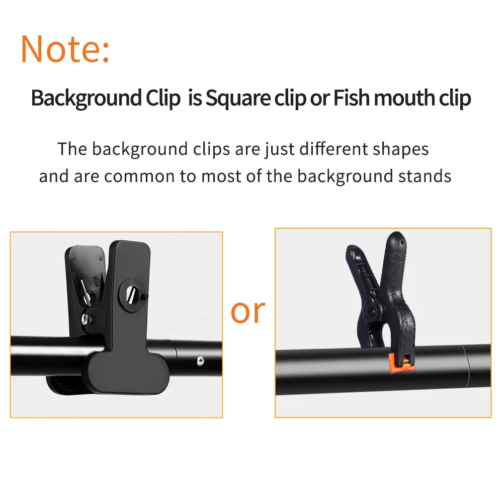 Photography Backdrop Stand Kit – Photo Studio Background Support System with Carry Bag